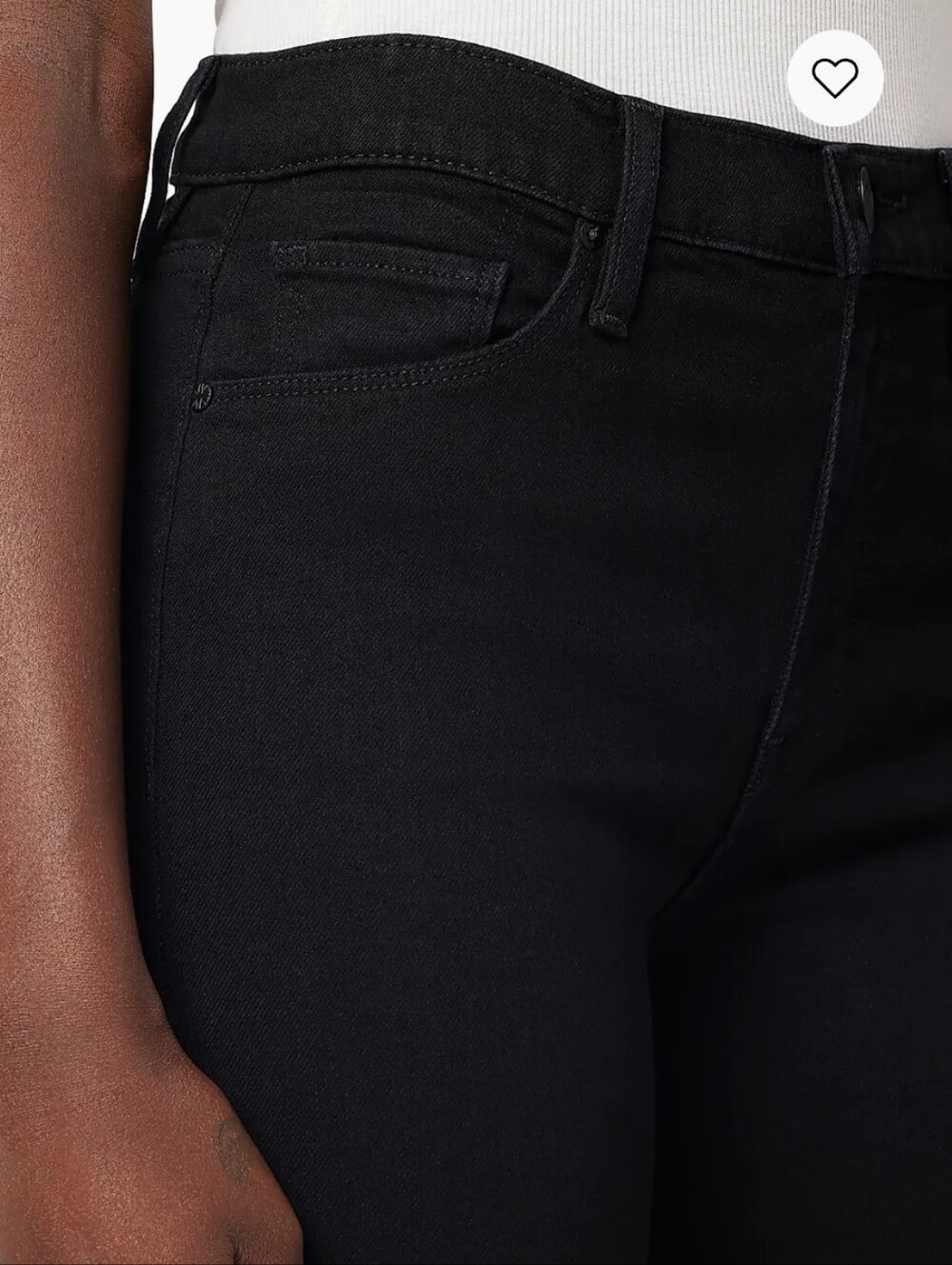 NWT High-Rise Jet Black Bootcut Slim Fit Women's Jeans size 26 Waist 34 Long - Picture 6 of 9
